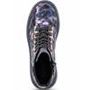 HEAVENLY FEET WOMENS ZIP LACE ANKLE BOOT - MIDNIGHT VELOUR